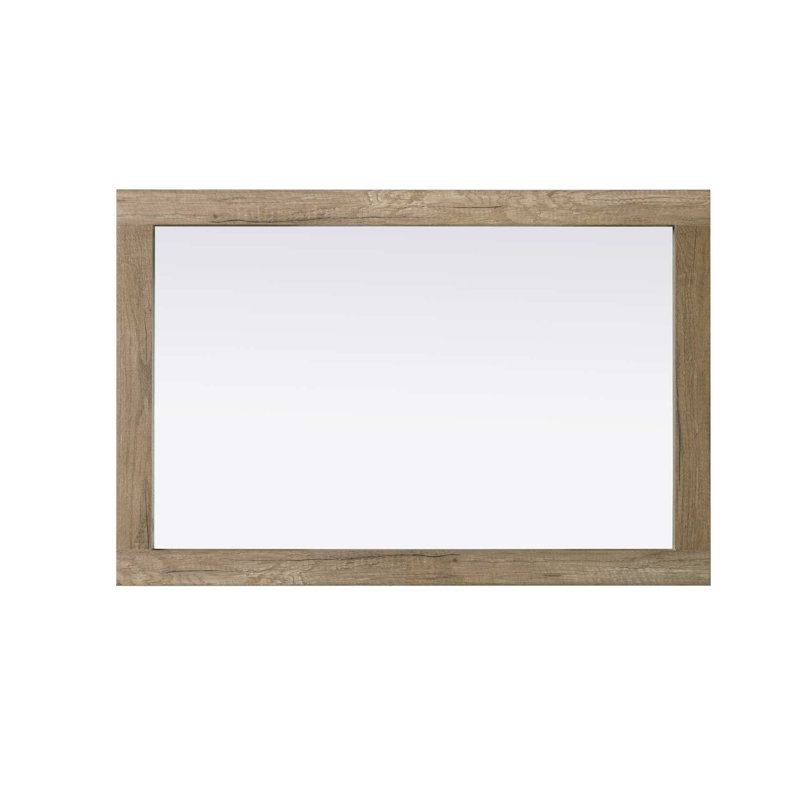 Miroir Noah, 36 po x 24 po, Chêne naturel, Rectangulaire