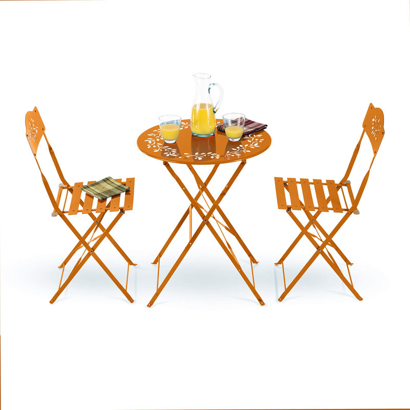 2 Seater Bistro Set, Orange