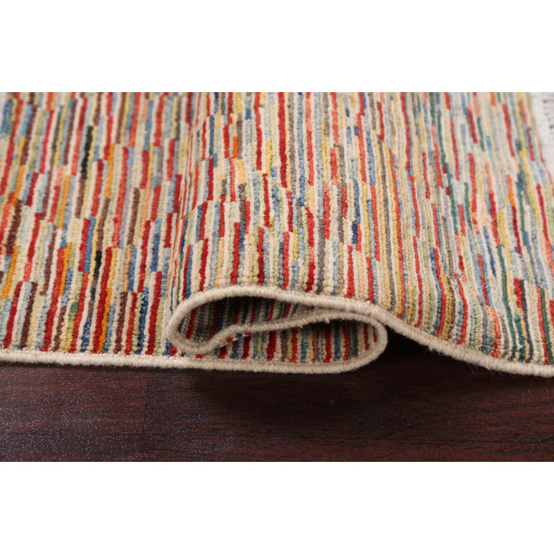 Tapis en laine rayé Gabbeh Kashkoli