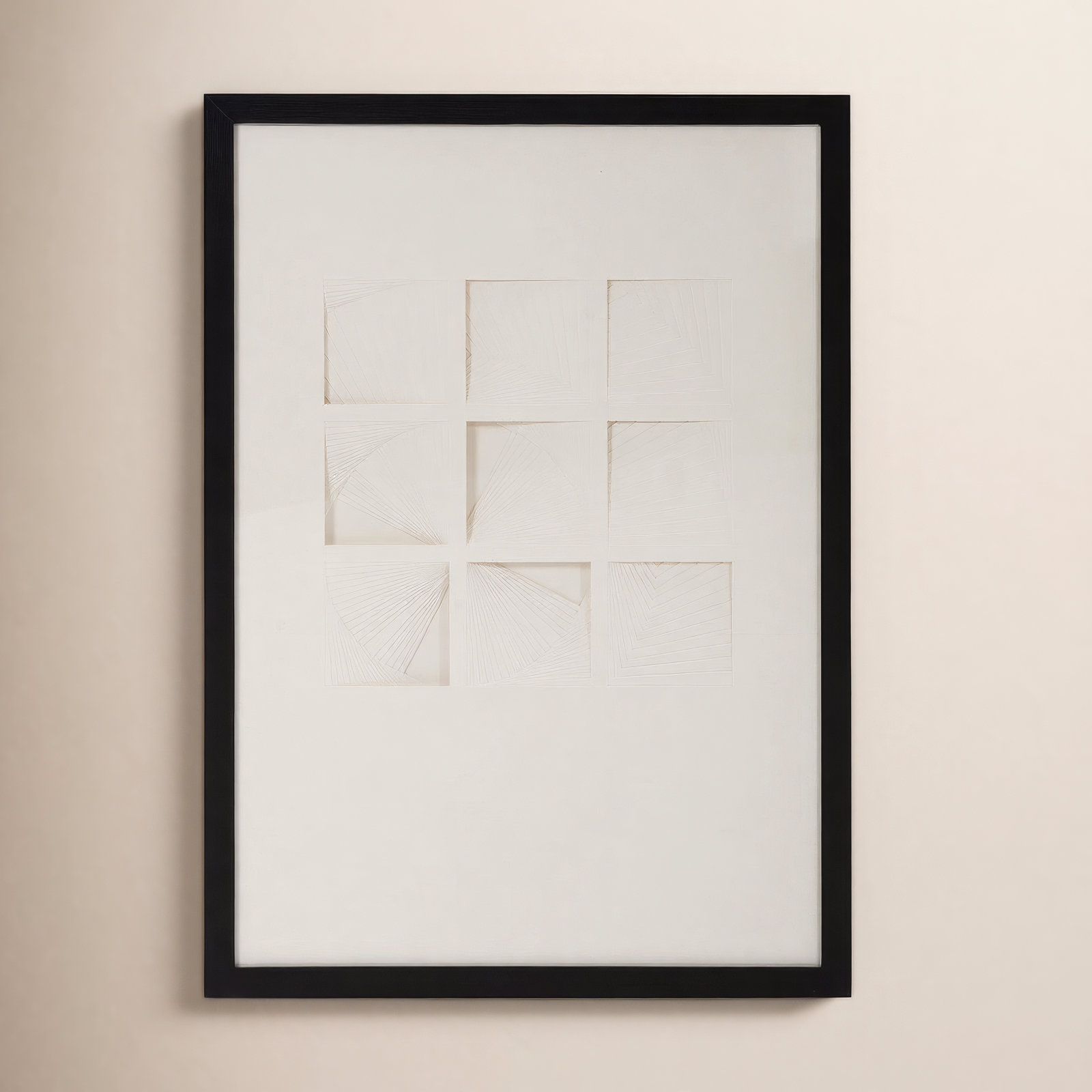 Dimensional Paper Squares Print