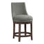 Vesper Upholstered Stool with Solid Wood Frame-1203505032-1203505040