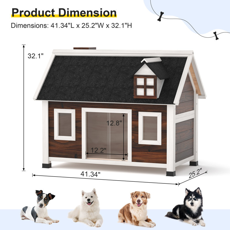 Niche pour chien, Brun
