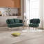 Causeuse en tissu Donneta Boucle-372572166