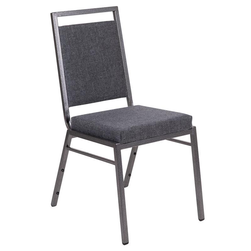 Chaise de banquet empilable Columbus, Gris foncé, 1