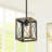 1 - Light Matte Black Lantern Pendant
