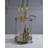 Zekera Champagne Finish Serving Cart