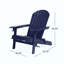 Chaise de patio avec charme rustique, conception pliante et porte-gobelets pour une détente confortable en plein air-1811473143
