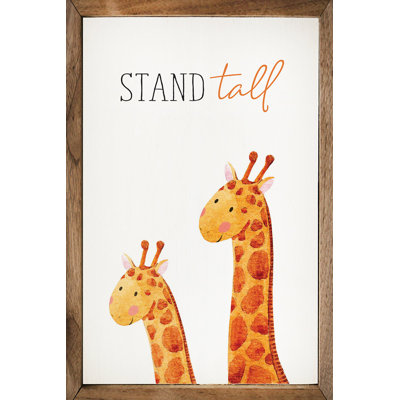 «Stand Tall Giraffe» - blanc