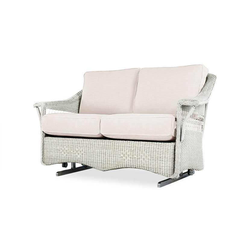 Nantucket Outdoor 2 - Seat Loveseat, White, Sailcloth Salt