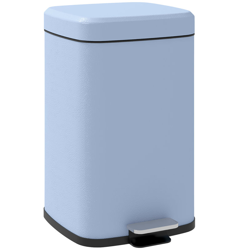 Step On Kitchen Trash Can, Blue, 5.3 Gallons, 45" H x 28" W x 35'' D