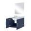 Meuble-lavabo simple, comptoir et miroir en marbre bleu marine, 24 po X P 22 po, comptoir de construction, 18 égratignures - traitement de surface-1631086063