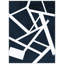 Sharp Edges Navy 2 Framed Painting Canvas