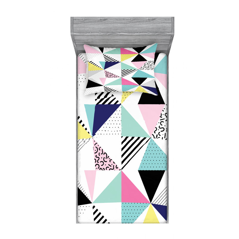 Microfiber Sheet Set, Twin Sheet Set with Fitted Sheet