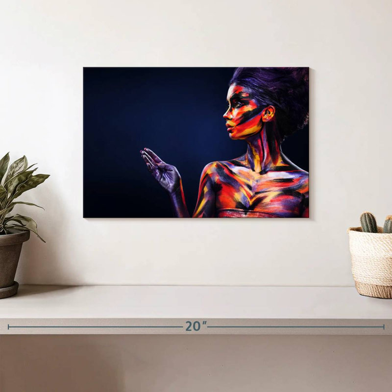 Senne Multicolored Body Makeup, 8" H x 12" W