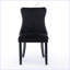 Chaise de salle à manger rembourrée moderne à oreilles avec garniture cloutée-1202837789