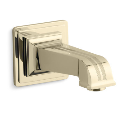 Pinstripe Pure Wall-Mount, 6-7/8" Non-Diverter Bath Spout
