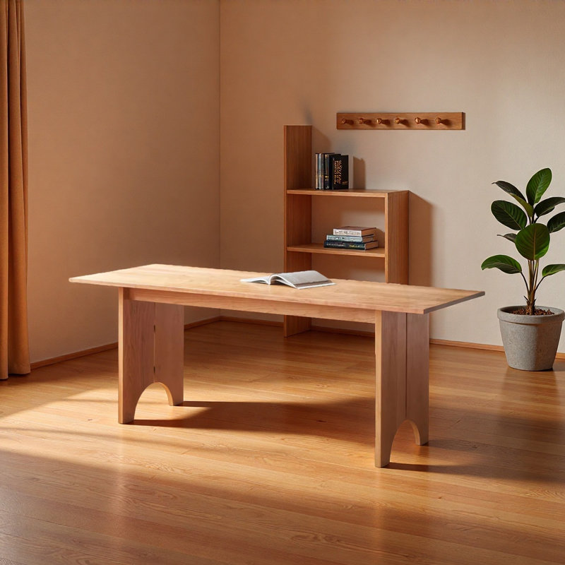 Solid Wood Mid-Century Modern Desk