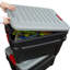 Bacs de rangement robustes avec couvercles Rubbermaid Action Packer-101700794