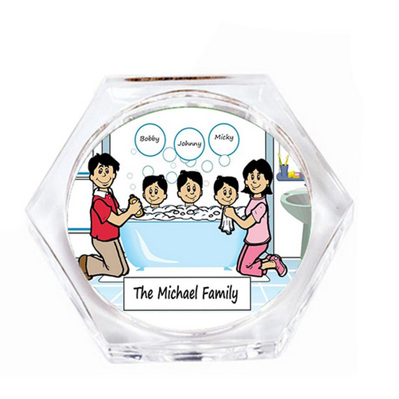 Ensemble de 3 sous-verres personnalisables (4 sous-verres), Oui
