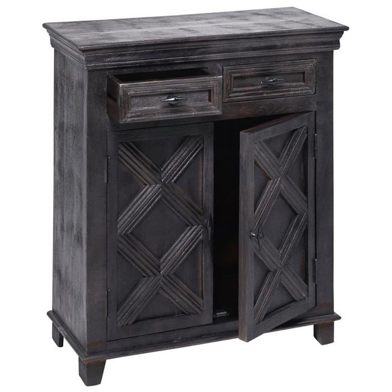 Ahquan Solid Wood Accent Cabinet