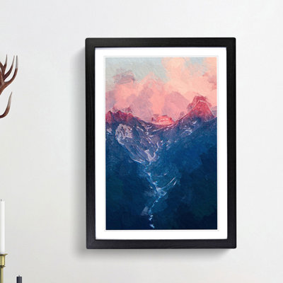 Ravine to the Clouds in Abstract - Picture Frame Painting Print
