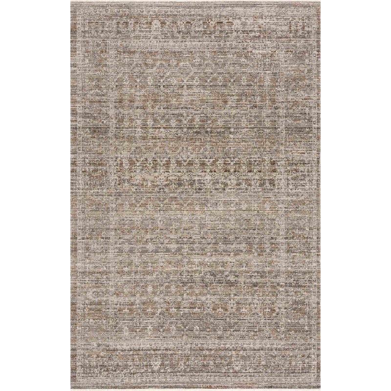Bungalow Rose Amenah Machine Washable Outdoor Safe Boho Beige Area Rug, Runner 2'7" x 7'3" 