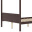Queen Canopy Bed With Headboard and Footboard-1648108023
