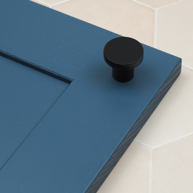 33mm Matt Black Disc Knob