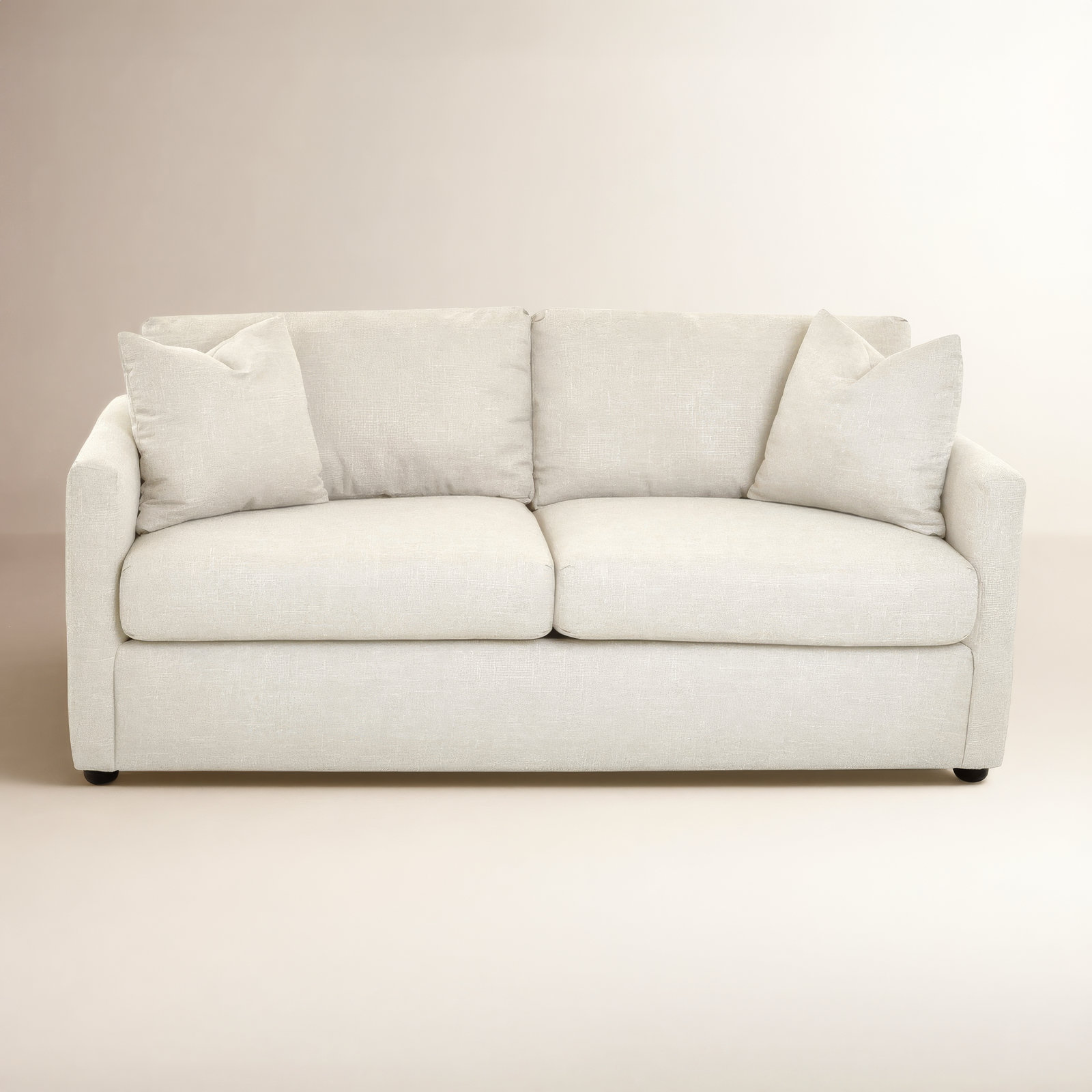 Godwin 75'' Upholstered Sleeper Sofa, Macc Vanilla