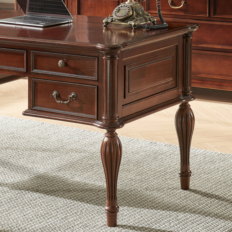 Bureau de style américain rétro, H 30,71 po x l 59,06 po x P 29,53 po