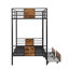 Lit superposé simple au-dessus de simple avec tiroirs Padma Kids-98406766