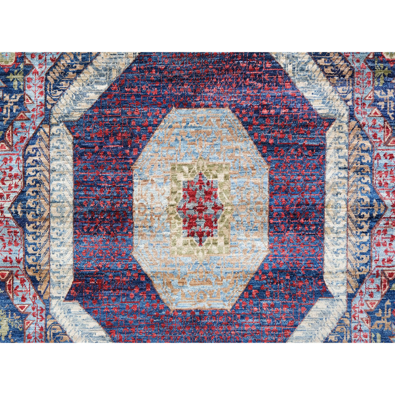 Tapis multicolore de haute qualité noué à la main