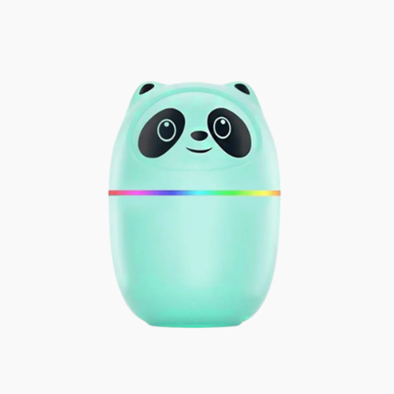 Humidificateur d'air avec diffuseur d'arôme USB Panda, Vert