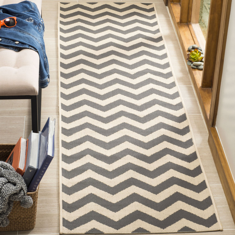 Camellia Hooked Grey/Beige Rug Indoor/Outdoor Rug