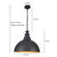 Îlot de cuisine à 1 dôme noir mat à 1 lumière Dunellen pour îlot de cuisine Farmhouse-1875060144