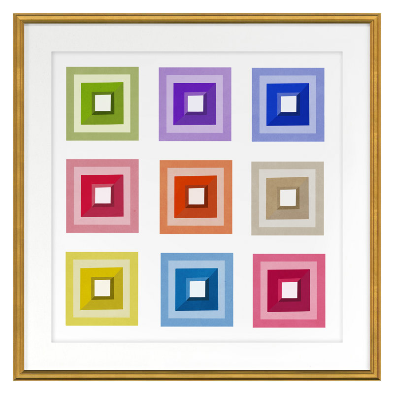 Tromp 2 Print by Dana Gibson, 24" H x 24" W x 1" D, Gold Framed