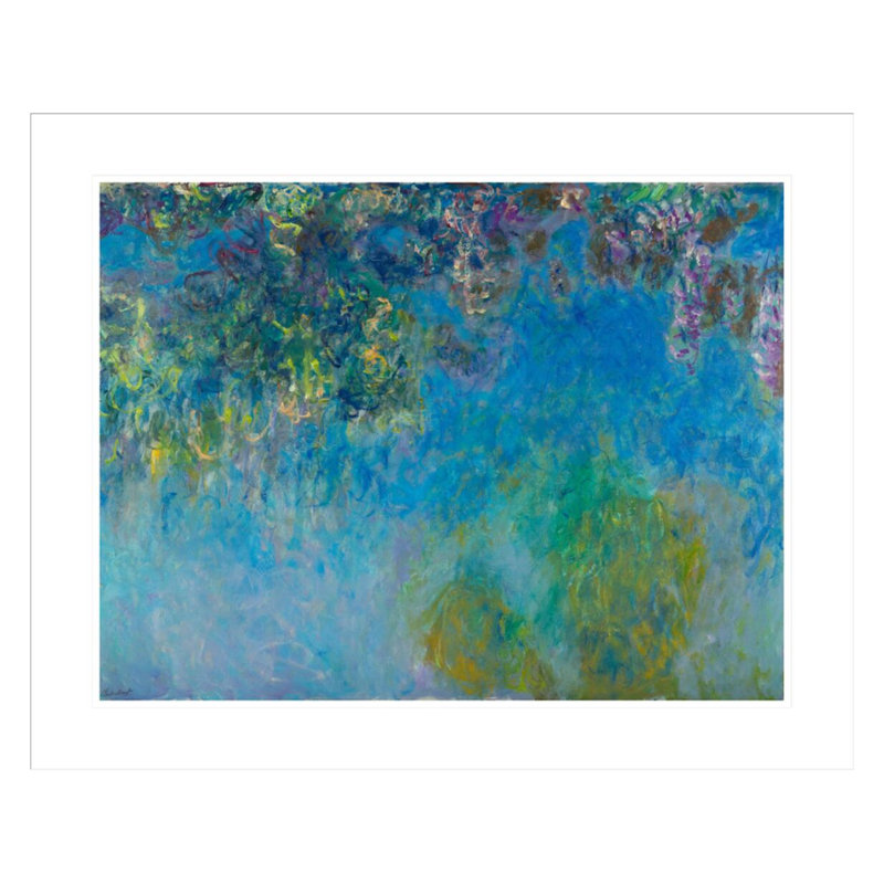 «Wisteria» par Claude Monet, impression giclée encadrée, H 23,5 po x l 28,94 po