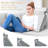 Bed Wedge Pillow For Sleeping, Adjustable Wedge Pillow Set For After Surgery, Elevated Triangle Pillow For Acid Reflux And Back Pain Relief, Post Surgery, Snoring, Back Support
