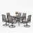 Alyah 6 - Person Patio Dining Set with Rectangular Table