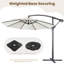 Parasol suspendu d'extérieur 10 pi Brunet-812133583