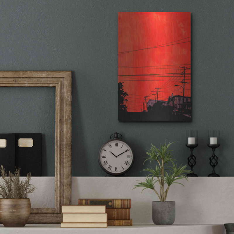 «Cars 12» par Giuseppe Cristiano - peinture sur métal sans cadre, H 16 po x l 12 po x P 0,13 po