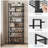 8‑Tier Tall Metal Shoe Rack, Black — Space‑Saving 16–24 Pair Organizer, 17.7"W x 11.8"D x 50.6"H