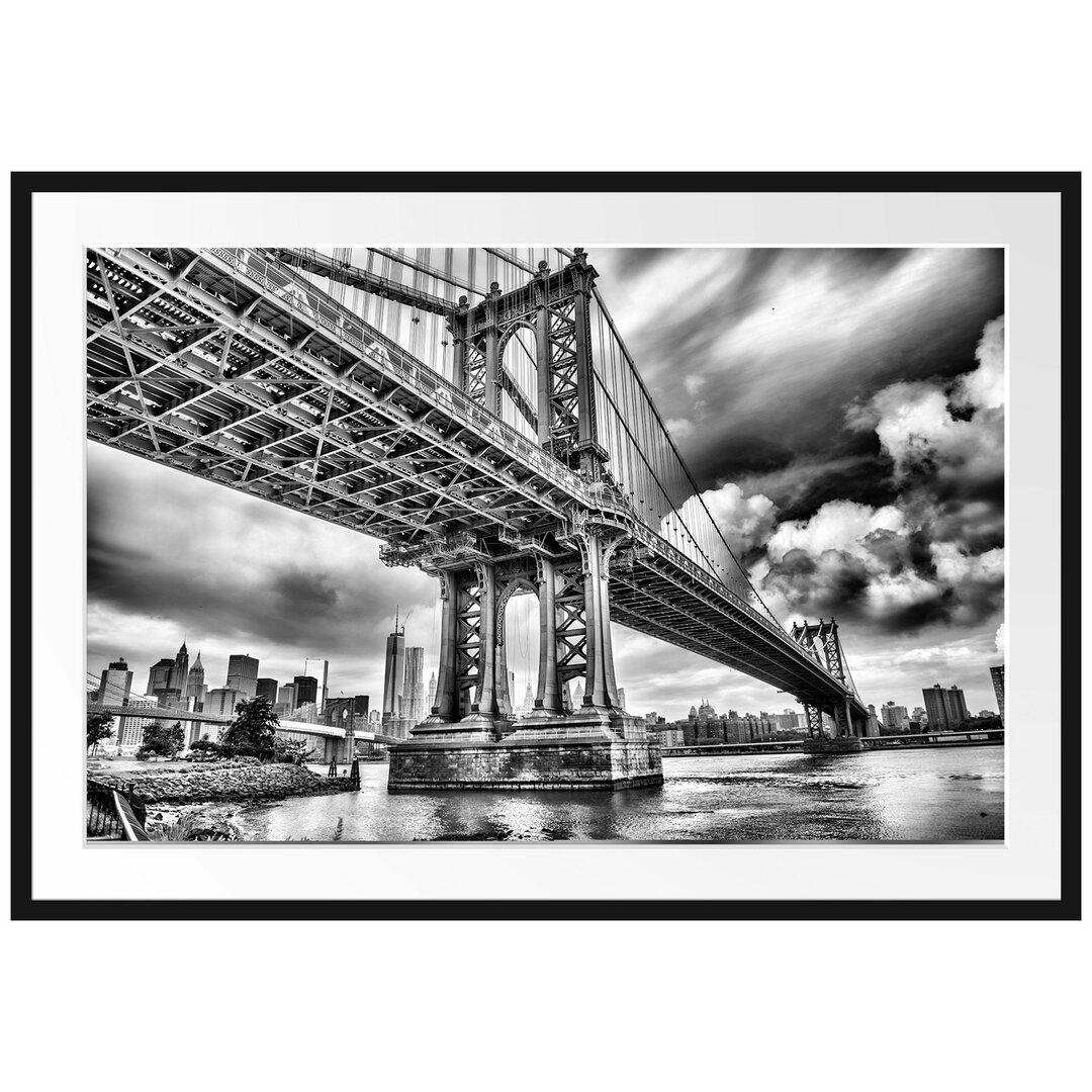 Gerahmter Fotodruck Manhattan Bridge in New York