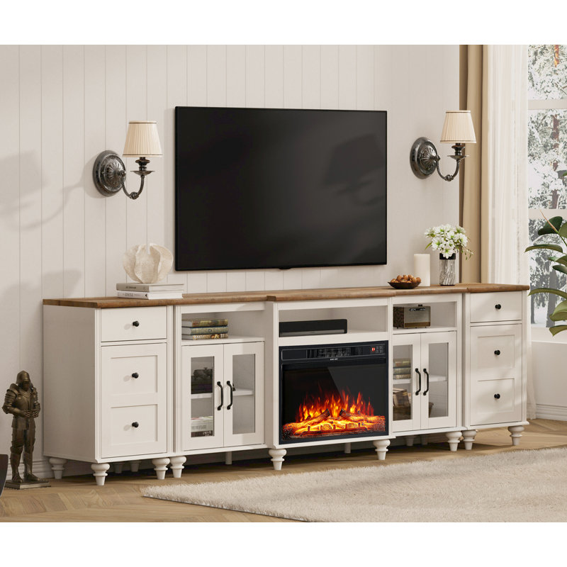 Charlton Home® Scarlett TV Stand, Home Entertainment Center With ...