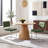 Marlow 19.3" H Mid-Century Modern Tufted Faux Leather Side Dining Chair with Steel Frame-353112184-375947237