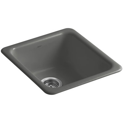 IronTones 17" L x 18-3/4" W x 8-1/4" Top-Mount/Under-Mount Single-Bowl Kitchen Sink