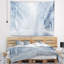 Tapisserie avec accessoires suspendus en polyester blanc routier et winter trees-28500920