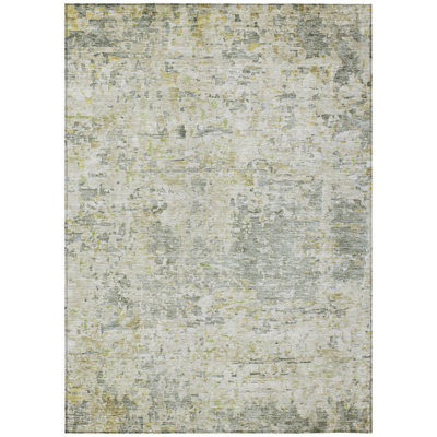 Suri Green Washable Indoor-Outdoor Rug - 