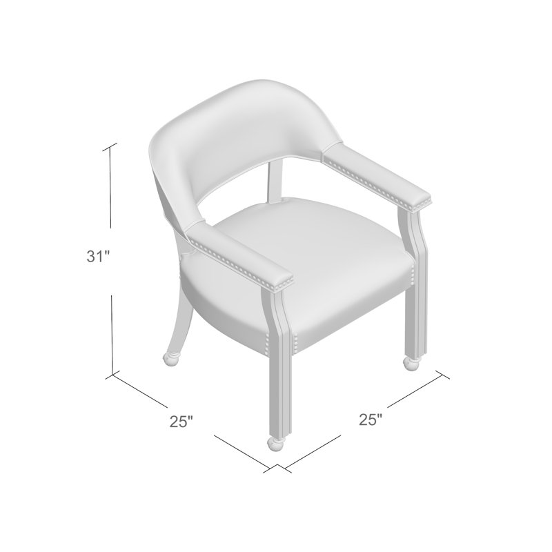 Alandria 18'' H Upholstered Side Chair, Brown