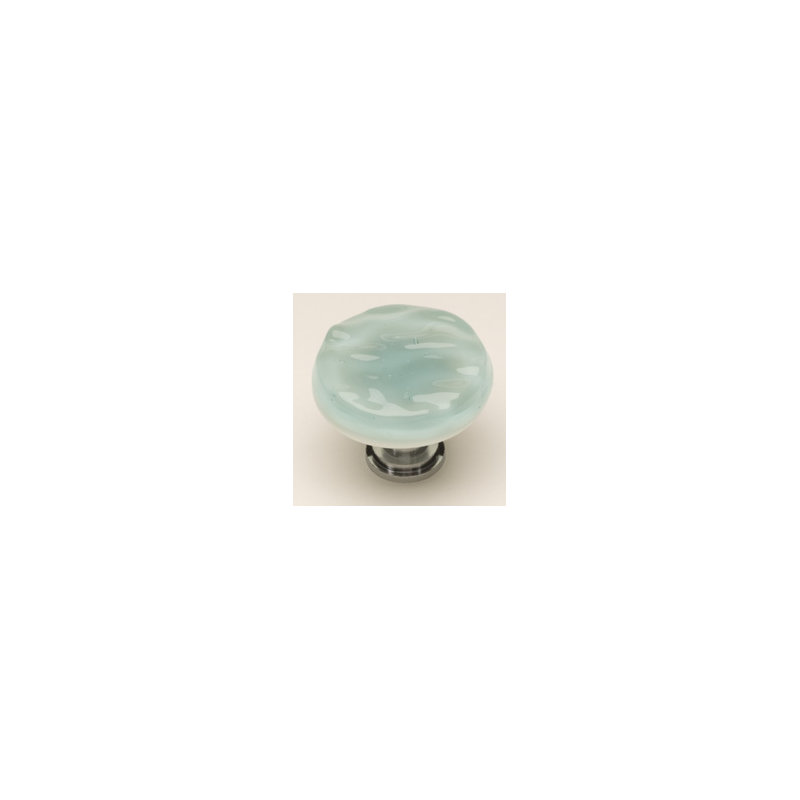 Glacier Mushroom Knob, Oil Rubbed Bronze, Light Aqua